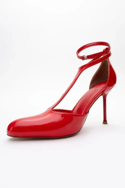 Prologue Shoes Jon T Strap Pump In Red