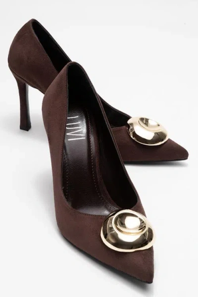 Prologue Shoes Jordana Pointed Toe Pump In Brown