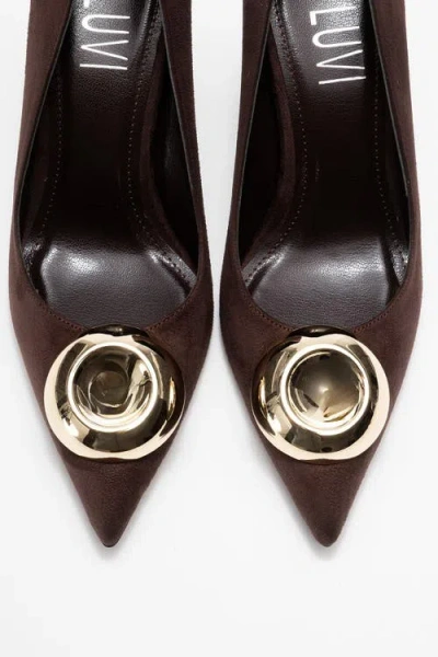 Prologue Shoes Jordana Pointed Toe Pump In Brown
