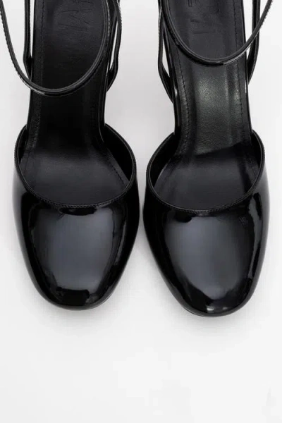 Prologue Shoes Blues Round Toe Ankle Strap Pump In Animal Print