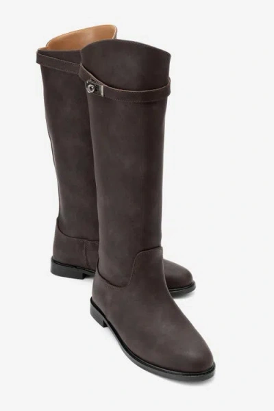 Prologue Shoes Yoko Knee High Boot In Brown