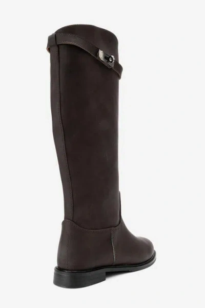 Prologue Shoes Yoko Knee High Boot In Brown