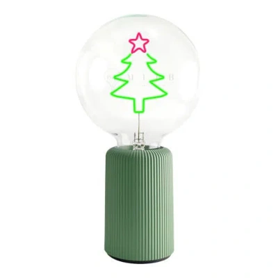 Mitb Xmas Tree Portable Table Lamp In Green