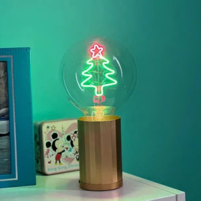 Mitb Xmas Tree Portable Table Lamp In Pink