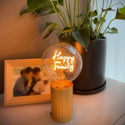Mitb Happy Family Portable Table Lamp In Gold