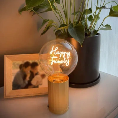 Mitb Happy Family Portable Table Lamp In Gold