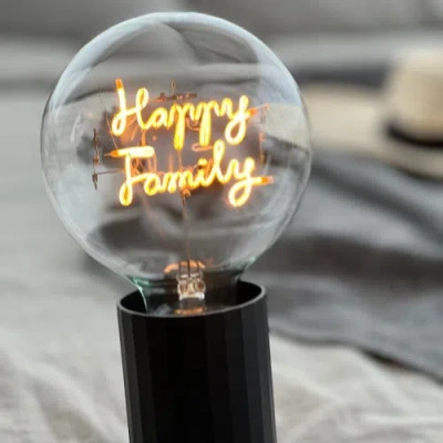 Mitb Happy Family Portable Table Lamp In Yellow