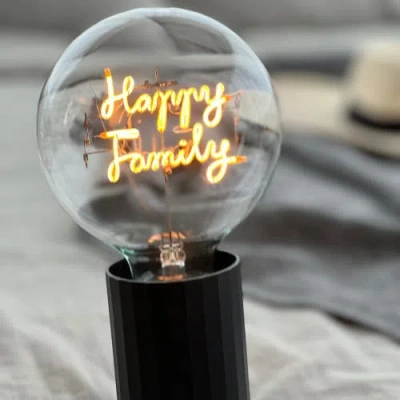 Mitb Happy Family Portable Table Lamp In Black