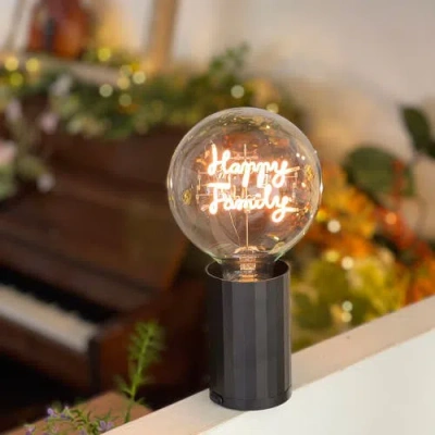 Mitb Happy Family Portable Table Lamp In Yellow