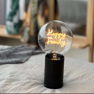 Mitb Happy Family Portable Table Lamp In Black