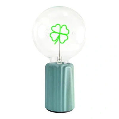 Mitb Clover Portable Table Lamp In Blue
