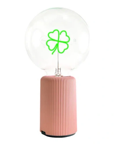 Mitb Clover Portable Table Lamp In Pink