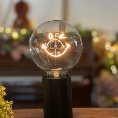 Mitb Smiley World Kidness Portable Table Lamp In Green