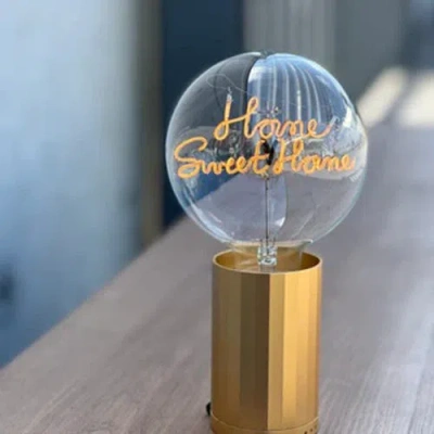 Mitb Home Sweet Home Portable Table Lamp In Green