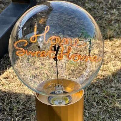 Mitb Home Sweet Home Portable Table Lamp In Blue