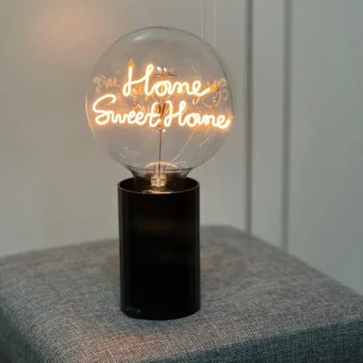 Mitb Home Sweet Home Portable Table Lamp In Pink