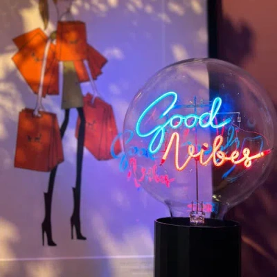 Mitb Good Vibes Portable Table Lamp In Pink