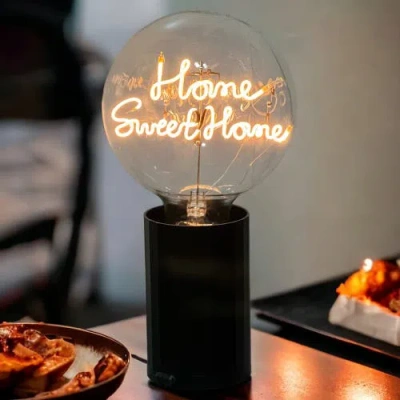 Mitb Home Sweet Home Portable Table Lamp In Gold