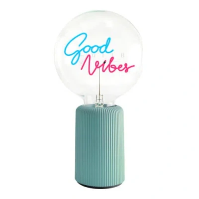 Mitb Good Vibes Portable Table Lamp In Blue