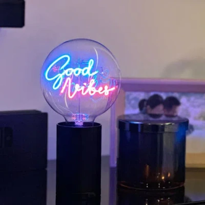 Mitb Good Vibes Portable Table Lamp In Green