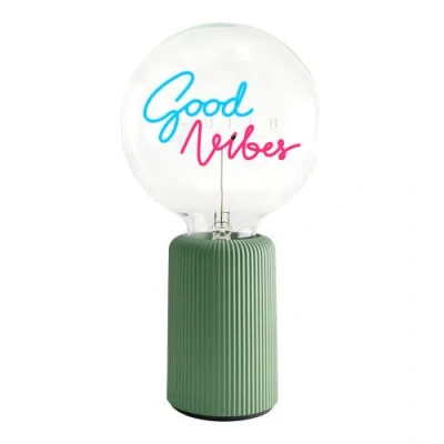 Mitb Good Vibes Portable Table Lamp In Green