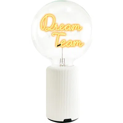 Mitb Dream Team Portable Table Lamp In White