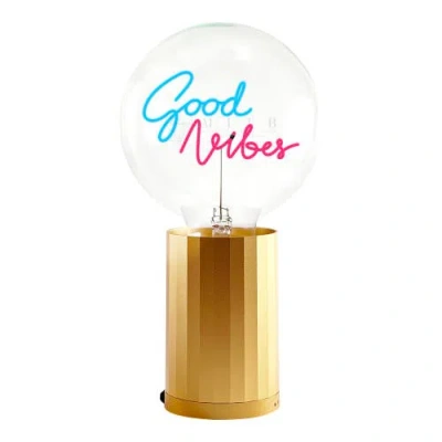 Mitb Good Vibes Portable Table Lamp In Gold