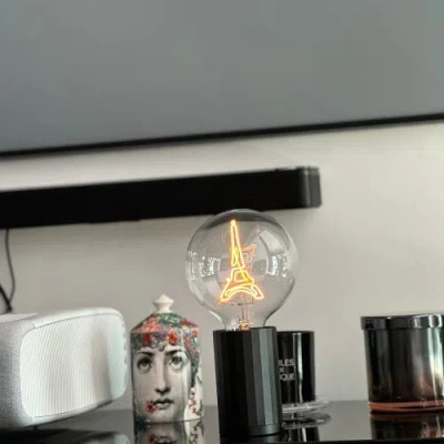 Mitb Eiffel Tower Portable Table Lamp In Black