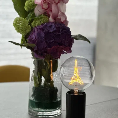 Mitb Eiffel Tower Portable Table Lamp In Black