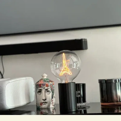 Mitb Eiffel Tower Portable Table Lamp In Blue