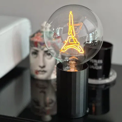 Mitb Eiffel Tower Portable Table Lamp In Green