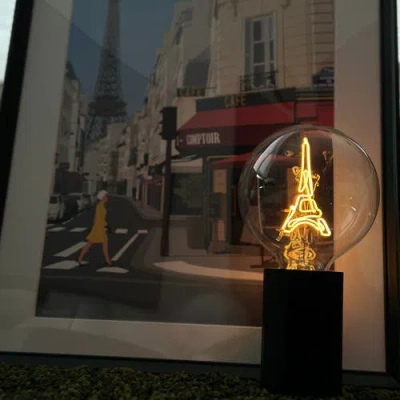 Mitb Eiffel Tower Portable Table Lamp In Green