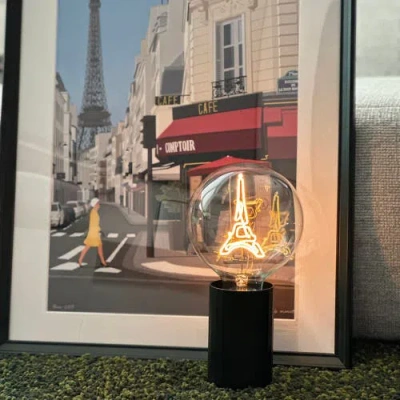 Mitb Eiffel Tower Portable Table Lamp In Green