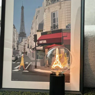 Mitb Eiffel Tower Portable Table Lamp In Gold