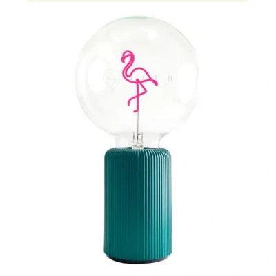 Mitb Flamingo Portable Table Lamp In Green