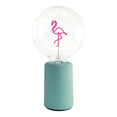 Mitb Flamingo Portable Table Lamp In Blue