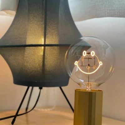 Mitb Smiley Portable Table Lamp In Pink