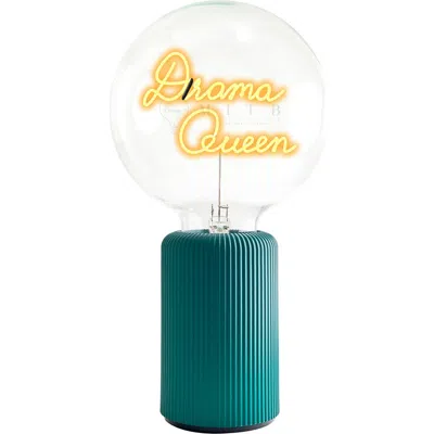 Mitb Drama Queen Portable Table Lamp In Green
