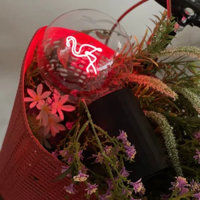 Mitb Flamingo Portable Table Lamp In Pink