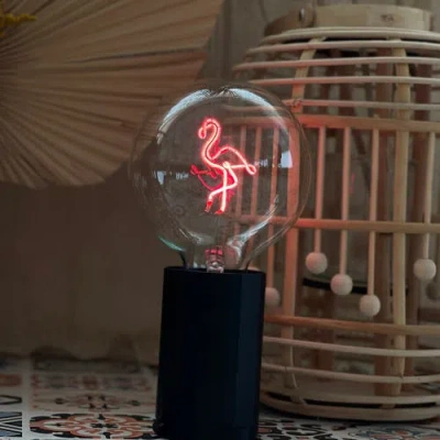 Mitb Flamingo Portable Table Lamp In Blue