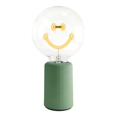 Mitb Smiley Portable Table Lamp In Green