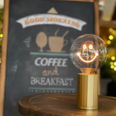 Mitb Smiley Portable Table Lamp In Green