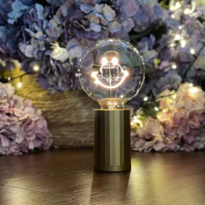 Mitb Smiley Portable Table Lamp In Green