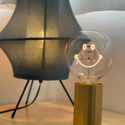 Mitb Smiley Portable Table Lamp In Green