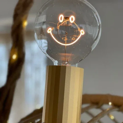 Mitb Smiley Portable Table Lamp In Green