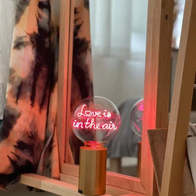 Mitb Love Is In The Air Portable Table Lamp In Yellow