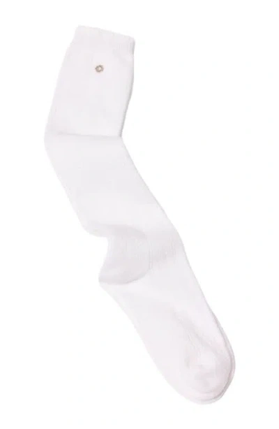Maje Knee-high Pointelle Socks In White