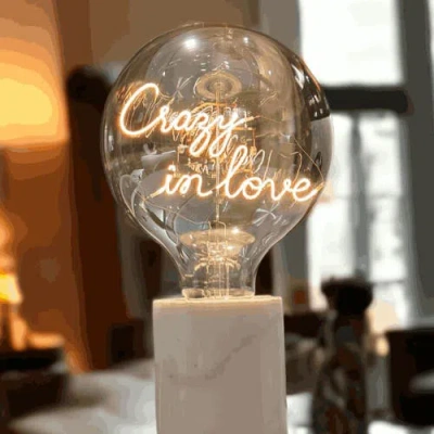 Mitb In Love Portable Table Lamp In Pink