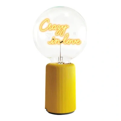 Mitb In Love Portable Table Lamp In Yellow