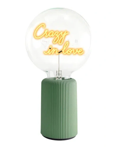 Mitb In Love Portable Table Lamp In Green